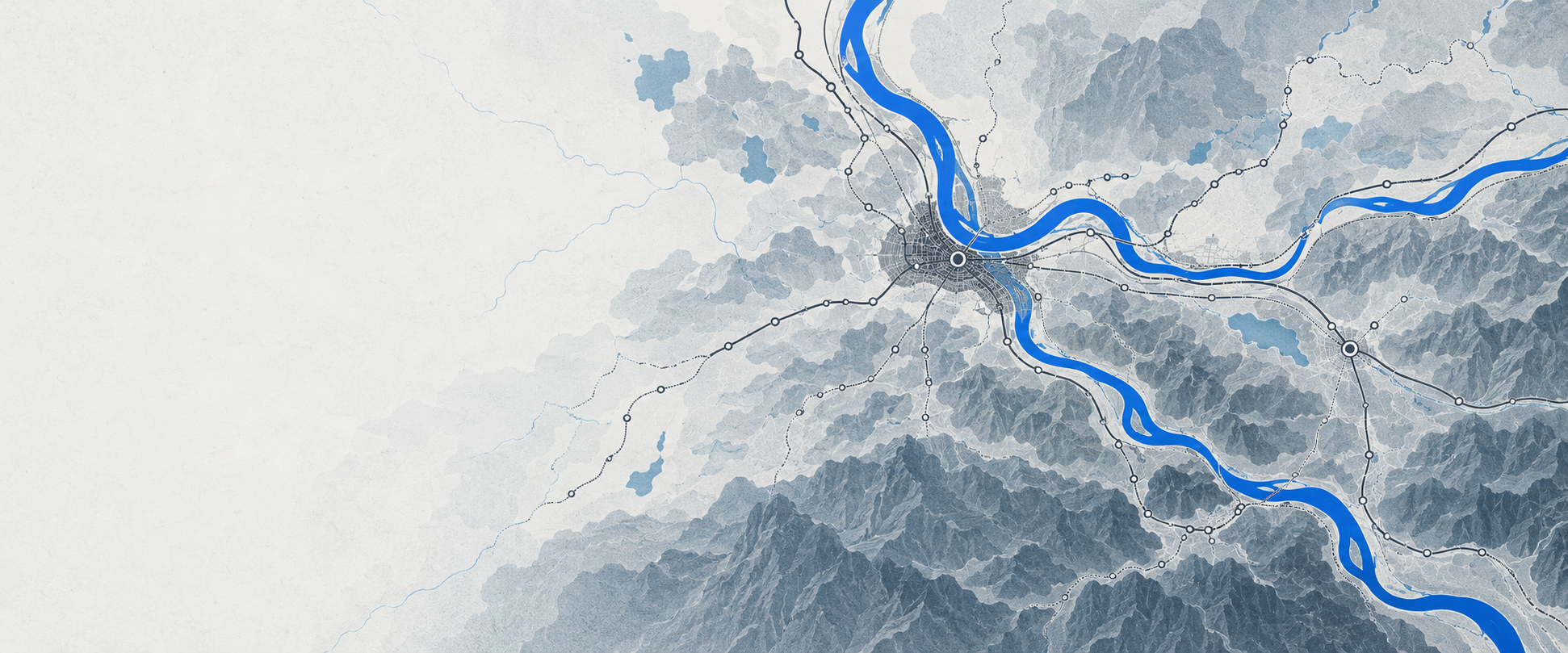 Rhine corridor between Basel and Baden